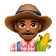 👨🏾‍🌾 Emoji Agricultor: Tono De Piel Oscuro Medio en WhatsApp 2.17.
