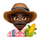 👨🏿‍🌾 Emoji Agricultor: Tono De Piel Oscuro en WhatsApp 2.17.