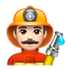👨🏻‍🚒 Emoji Feuerwehrmann: helle Hautfarbe WhatsApp 2.17.