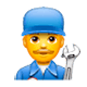 Emoji 👨‍🔧 Meccanico Uomo su WhatsApp 2.17.