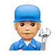👨🏼‍🔧 Emoji Mechaniker: mittelhelle Hautfarbe WhatsApp 2.17.