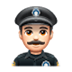 👮🏻‍♂️ Emoji Agente De Policía Hombre: Tono De Piel Claro en WhatsApp 2.17.
