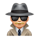 🕵🏼‍♂️ Emoji Detective Hombre: Tono De Piel Claro Medio en WhatsApp 2.17.