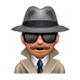 Emoji 🕵🏽‍♂️ Investigatore: Carnagione Olivastra su WhatsApp 2.17.