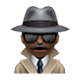 🕵🏿‍♂️ Emoji Detective Hombre: Tono De Piel Oscuro en WhatsApp 2.17.