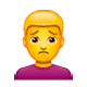 🙍‍♂️ Emoji Hombre Frunciendo El Ceño en WhatsApp 2.17.