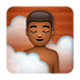 🧖🏾‍♂️ Emoji Homem Na Sauna: Pele Morena Escura na WhatsApp 2.17.