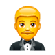 Emoji 🤵 Persona In Smoking su WhatsApp 2.17.