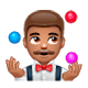 Emoji 🤹🏽‍♂️ Giocoliere Uomo: Carnagione Olivastra su WhatsApp 2.17.