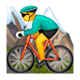 Emoji 🚵‍♂️ Ciclista Uomo Di Mountain Bike su WhatsApp 2.17.