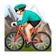 🚵🏻‍♂️ Emoji Hombre En Bicicleta De Montaña: Tono De Piel Claro en WhatsApp 2.17.