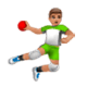 🤾🏽‍♂️ Emoji Handballspieler: mittlere Hautfarbe WhatsApp 2.17.