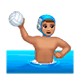 🤽🏽‍♂️ Emoji Homem Jogando Polo Aquático: Pele Morena na WhatsApp 2.17.