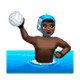 🤽🏿‍♂️ Emoji Homem Jogando Polo Aquático: Pele Escura na WhatsApp 2.17.