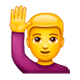 Emoji 🙋‍♂️ Uomo Con Mano Alzata su WhatsApp 2.17.