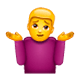 Emoji 🤷‍♂️ Uomo Che Scrolla Le Spalle su WhatsApp 2.17.