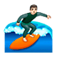 Émoji 🏄🏻‍♂️ Surfeur : Peau Claire sur WhatsApp 2.17.