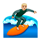 Emoji 🏄🏼‍♂️ Surfista Uomo: Carnagione Abbastanza Chiara su WhatsApp 2.17.