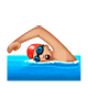 Emoji 🏊🏼‍♂️ Nuotatore: Carnagione Abbastanza Chiara su WhatsApp 2.17.