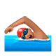 🏊🏽‍♂️ Emoji Homem Nadando: Pele Morena na WhatsApp 2.17.