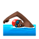🏊🏿‍♂️ Emoji Homem Nadando: Pele Escura na WhatsApp 2.17.