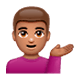 💁🏽‍♂️ Emoji Homem Com A Palma Virada Para Cima: Pele Morena na WhatsApp 2.17.