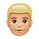👨🏼 Emoji Mann: mittelhelle Hautfarbe WhatsApp 2.17.