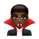 🧛🏿‍♂️ Emoji Vampiro Hombre: Tono De Piel Oscuro en WhatsApp 2.17.