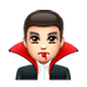 Emoji 🧛🏻‍♂️ Vampiro Uomo: Carnagione Chiara su WhatsApp 2.17.