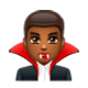 🧛🏾‍♂️ Emoji Vampiro Hombre: Tono De Piel Oscuro Medio en WhatsApp 2.17.