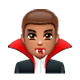 🧛🏽‍♂️ Emoji Homem Vampiro: Pele Morena na WhatsApp 2.17.