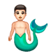 🧜🏻‍♂️ Emoji Sirena Hombre: Tono De Piel Claro en WhatsApp 2.17.