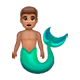 🧜🏽‍♂️ Emoji Sirena Hombre: Tono De Piel Medio en WhatsApp 2.17.