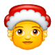 Émoji 🤶 Mère Noël sur WhatsApp 2.17.