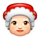 🤶🏻 Emoji Mamá Noel: Tono De Piel Claro en WhatsApp 2.17.