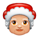 🤶🏼 Emoji Mamá Noel: Tono De Piel Claro Medio en WhatsApp 2.17.