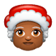 🤶🏾 Emoji Mamá Noel: Tono De Piel Oscuro Medio en WhatsApp 2.17.