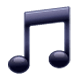 Émoji 🎵 Note De Musique sur WhatsApp 2.17.