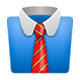 Émoji 👔 Cravate sur WhatsApp 2.17.