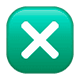 ❎ Emoji Botão De Xis na WhatsApp 2.17.