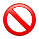 Émoji 🚫 Symbole D’interdiction sur WhatsApp 2.17.