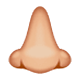 Emoji 👃🏼 Naso: Carnagione Abbastanza Chiara su WhatsApp 2.17.