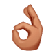 👌🏽 Emoji OK-Zeichen: mittlere Hautfarbe WhatsApp 2.17.