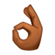 👌🏾 Emoji OK-Zeichen: mitteldunkle Hautfarbe WhatsApp 2.17.