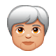 Émoji 🧓🏼 Personne âgée : Peau Moyennement Claire sur WhatsApp 2.17.