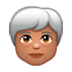 Emoji 🧓🏽 Adulto Anziano: Carnagione Olivastra su WhatsApp 2.17.