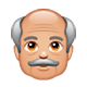 👴🏼 Emoji Anciano: Tono De Piel Claro Medio en WhatsApp 2.17.