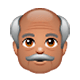👴🏽 Emoji Homem Idoso: Pele Morena na WhatsApp 2.17.