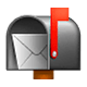 📬 Emoji offener Briefkasten mit Post WhatsApp 2.17.
