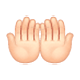 🤲🏻 Emoji Handflächen nach oben: helle Hautfarbe WhatsApp 2.17.